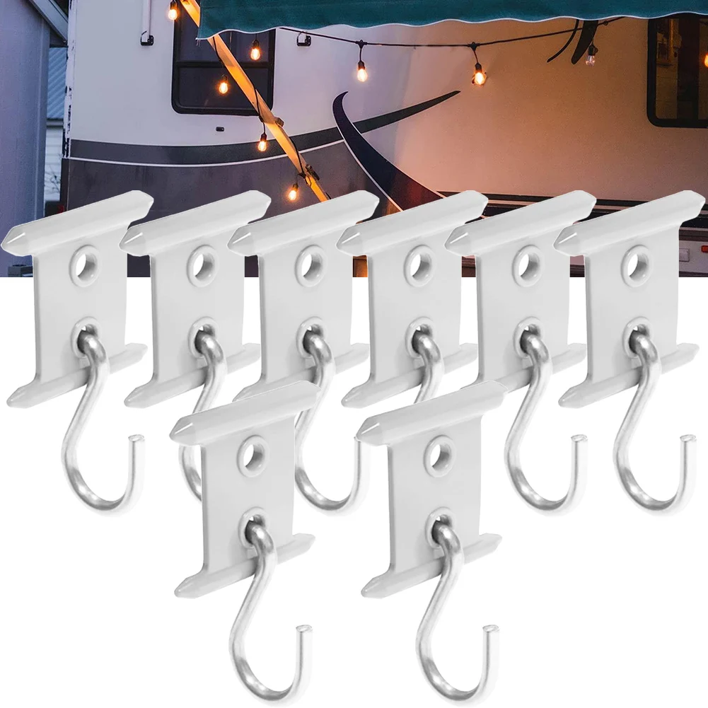10x White Universal Awning Coat Hook Racks For RV Camping Caravan Party Light Stand Awnning Hook Car Auto Accessories
10x White Universal Awning Coat Hook Racks For RV Camping Caravan Party Light Stand Awnning Hook Car Auto Accessories