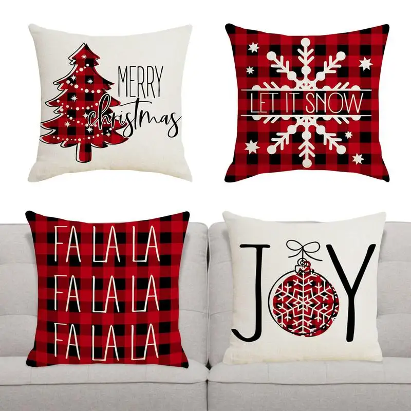 Рождественские наволочки для диванных подушек, 4 шт., рождественские наволочки, украшения, рождественские украшения, хлопковая ткань для ди... 
Рождественские наволочки для диванных подушек, 4 шт., рождественские наволочки, украшения, рождественские украшения, хлопковая ткань для ди...