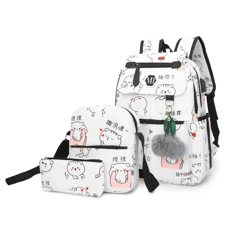 2023 Charging Canvas Backpack 3 Pcs/set Women School Backpacks Schoolbag for Teenagers Man Student Book Bag Boys
2023 Charging Canvas Backpack 3 Pcs/set Women School Backpacks Schoolbag for Teenagers Man Student Book Bag Boys
