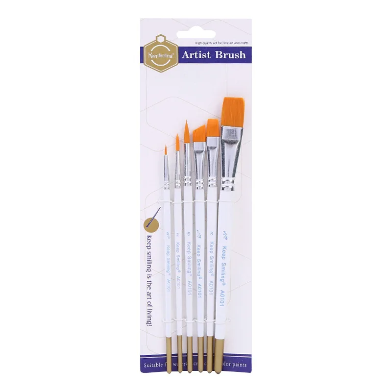 Wholesale Multifunctional 6pcs Oil Painting Brush Set White Penholder Nylon Hair Brush Gouache Watercolor Acrylic Painting Pen
Wholesale Multifunctional 6pcs Oil Painting Brush Set White Penholder Nylon Hair Brush Gouache Watercolor Acrylic Painting Pen