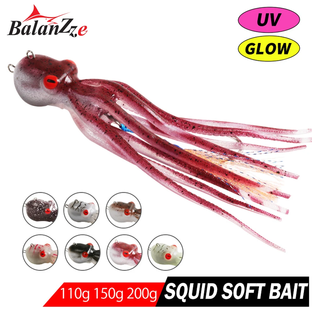 Balanzze Seaboat Fishing Soft Lure Squid Jig Slow Pitch Baits 60g 110g 150g 200g Luminous Octopus Seabass Rockfishing Jig Lure
Balanzze Seaboat Fishing Soft Lure Squid Jig Slow Pitch Baits 60g 110g 150g 200g Luminous Octopus Seabass Rockfishing Jig Lure