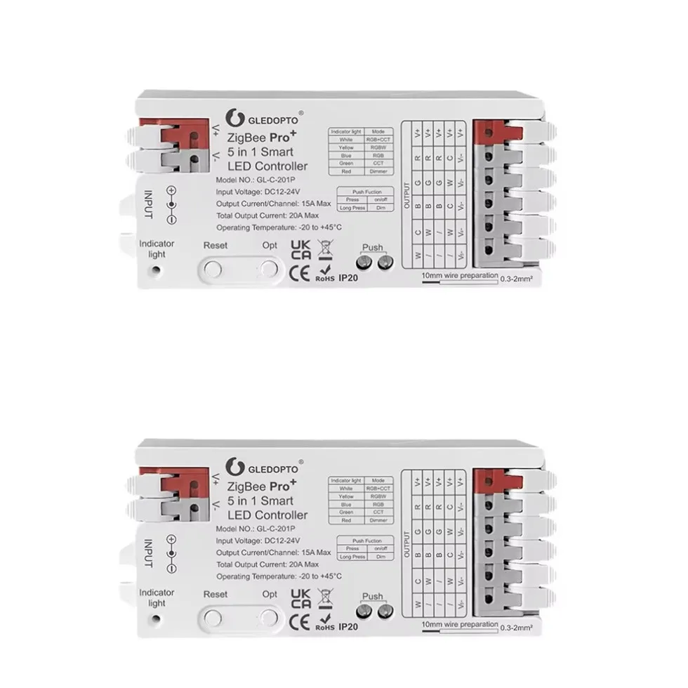 MJJC ZigBee3.0 Pro+ RGB-контроллер для светодиодной ленты 12-24В
MJJC ZigBee3.0 Pro+ RGB-контроллер для светодиодной ленты 12-24В