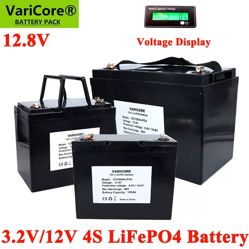12V 100Ah 120Ah 180Ah LiFePO4 battery 12.8V Lithium iron phospha For RV Campers Golf Cart Off-Road Off-grid Solar Wind batteries
12V 100Ah 120Ah 180Ah LiFePO4 battery 12.8V Lithium iron phospha For RV Campers Golf Cart Off-Road Off-grid Solar Wind batteries