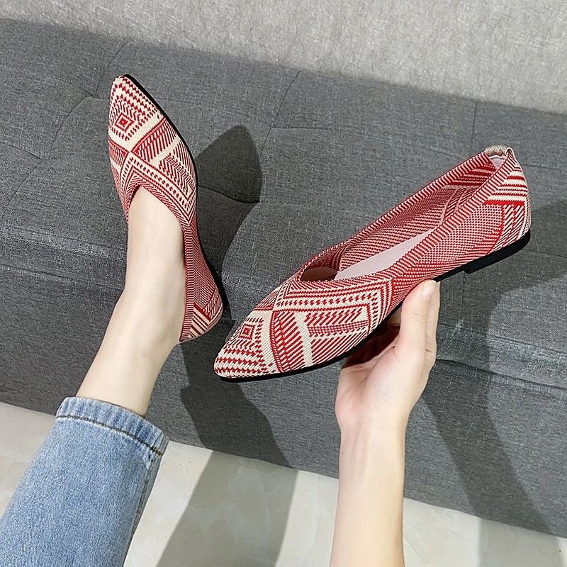 Breathable Mesh Flats 2023 New Fashion Women Loafers Stretch Knit Ballet Lady Flats Spring Casual Pointed Toe Female Boat Shoes
Breathable Mesh Flats 2023 New Fashion Women Loafers Stretch Knit Ballet Lady Flats Spring Casual Pointed Toe Female Boat Shoes