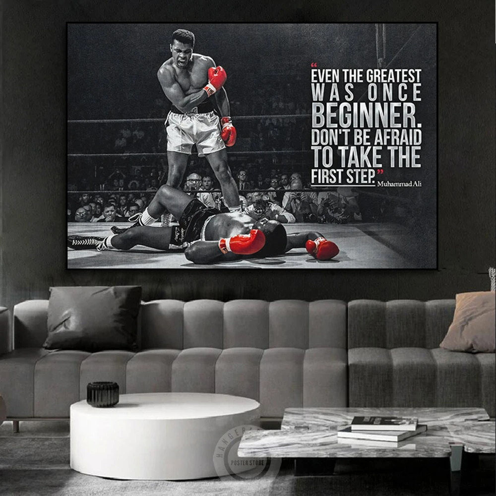 Muhammad Ali Boxer Quote Posters Motivational Prints Canvas Painting Red Gloves Wall Art Picture Gym Office Room Home Decoration 
Muhammad Ali Boxer Quote Posters Motivational Prints Canvas Painting Red Gloves Wall Art Picture Gym Office Room Home Decoration