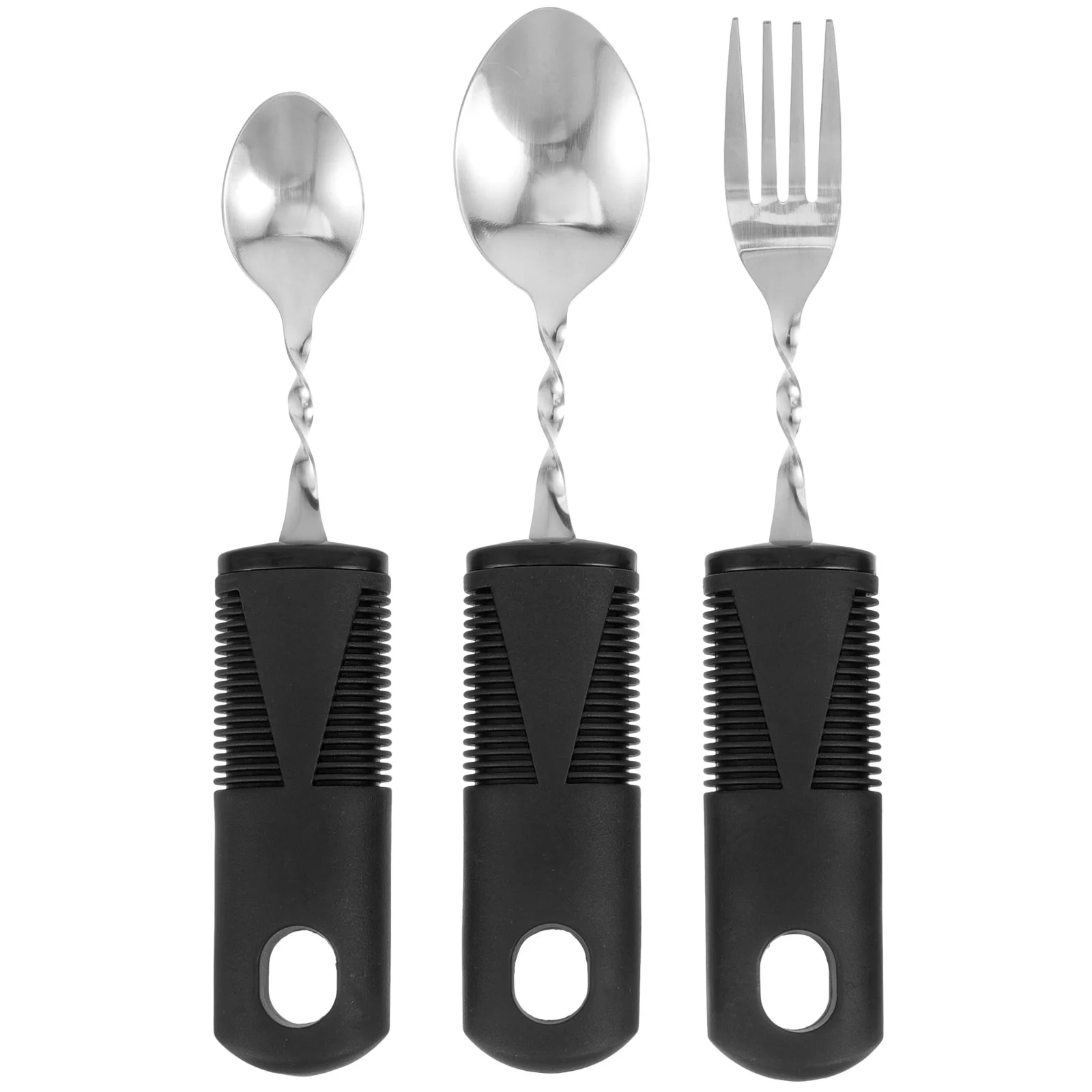 3 Pcs Bendable Cutlery Spoon Fork Stainless Steel Tableware Elderly The Rubber Adaptive Utensils
3 Pcs Bendable Cutlery Spoon Fork Stainless Steel Tableware Elderly The Rubber Adaptive Utensils