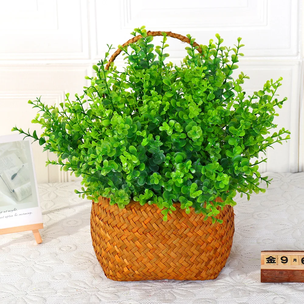 7 Fork Artificial Eucalyptus Leaf Green Spring Grass Plastic Fake Flower Plants Leaves Branch Wedding Room Party Home Decoration
7 Fork Artificial Eucalyptus Leaf Green Spring Grass Plastic Fake Flower Plants Leaves Branch Wedding Room Party Home Decoration