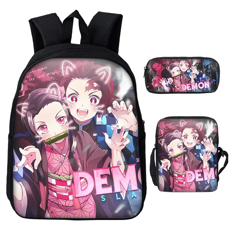 Anime Demon Slayer School Bag Kamado Tanjirou Manga Backpack Campus Single Shoulder Bag Double Layer Pencil Case 3 Pcs Set Gift
Anime Demon Slayer School Bag Kamado Tanjirou Manga Backpack Campus Single Shoulder Bag Double Layer Pencil Case 3 Pcs Set Gift