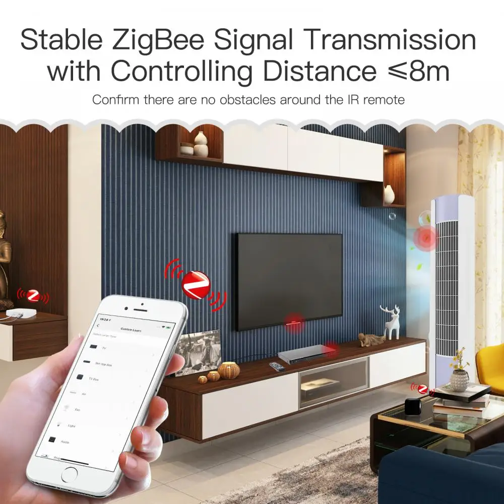 Tuya ZigBee Smart IR Remote Control Universal Infrared Remote Controller for Smart Home works with Alexa Home
Tuya ZigBee Smart IR Remote Control Universal Infrared Remote Controller for Smart Home works with Alexa Home