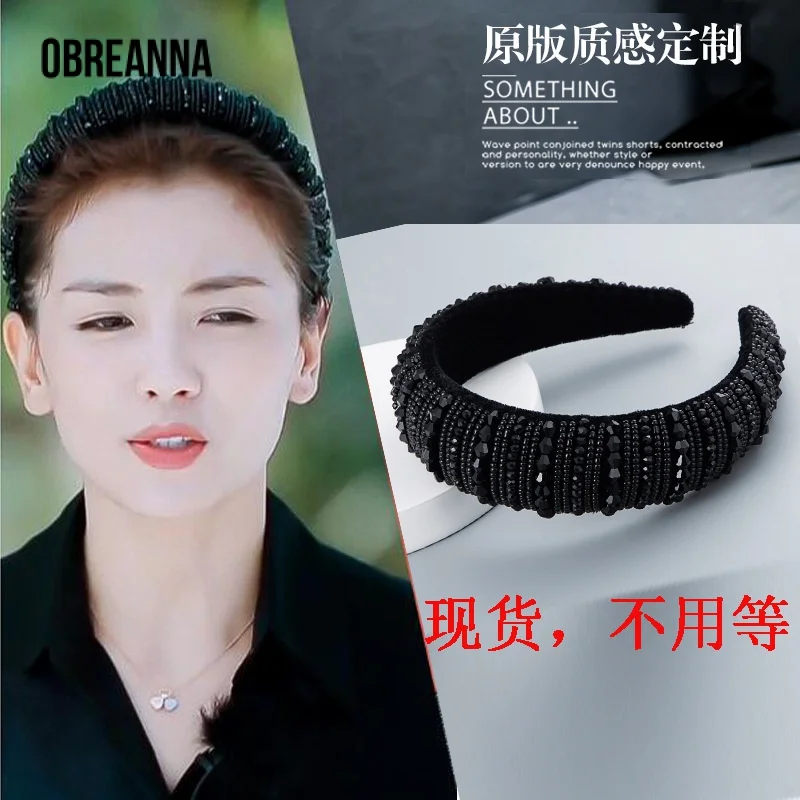 Dear Inn Liu Tao Same Paragraph Fashion Za Same Sponge Wide-Edged Headband Handmade Crystal Headwear Classic Style Fashion
Dear Inn Liu Tao Same Paragraph Fashion Za Same Sponge Wide-Edged Headband Handmade Crystal Headwear Classic Style Fashion