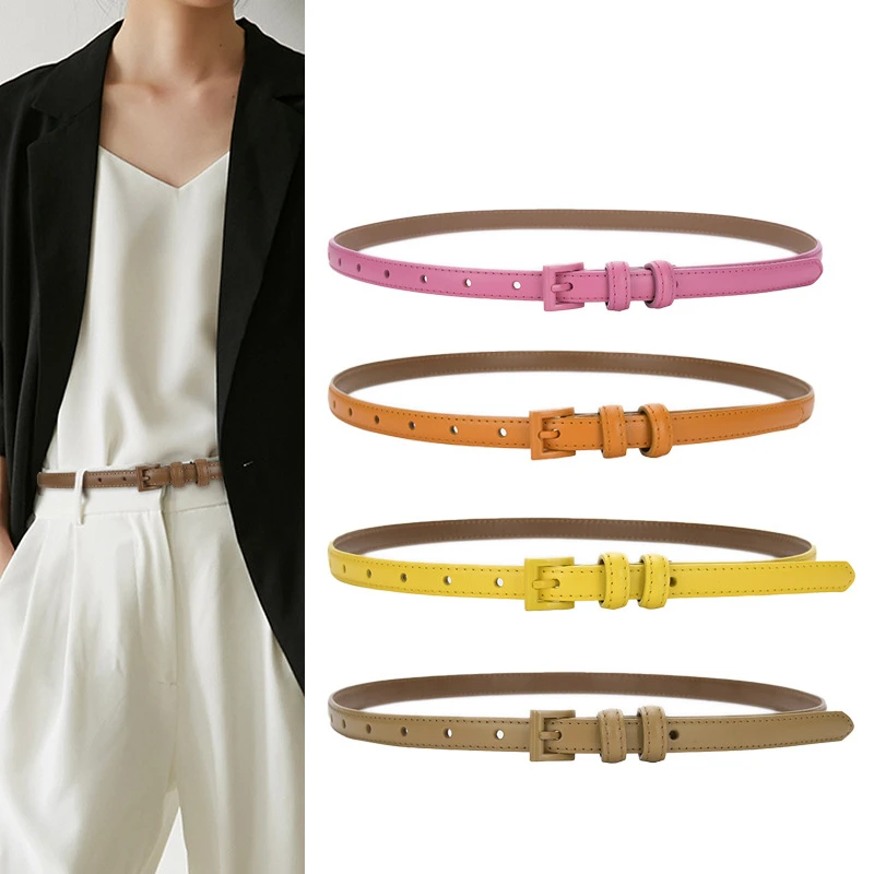 Designer Ladies Leather Paint Pin Buckle Belt Fashion All-match Decoration 2022 New 1.5cm Thin Belt Dress Jeans Trousers Belt
Designer Ladies Leather Paint Pin Buckle Belt Fashion All-match Decoration 2022 New 1.5cm Thin Belt Dress Jeans Trousers Belt