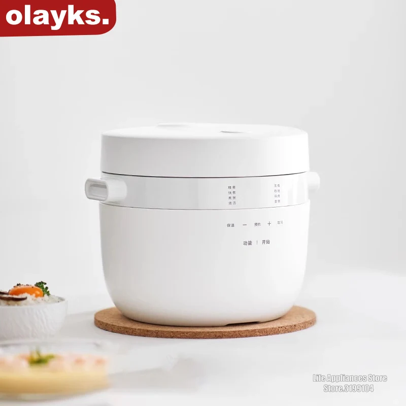 Olayks OLK-50A Smart Rice Cooker 5L 800W Multifunction Congee Soup Rice Cooking Pot Non-Stick Coating 24H Timing Home Appliances
Olayks OLK-50A Smart Rice Cooker 5L 800W Multifunction Congee Soup Rice Cooking Pot Non-Stick Coating 24H Timing Home Appliances