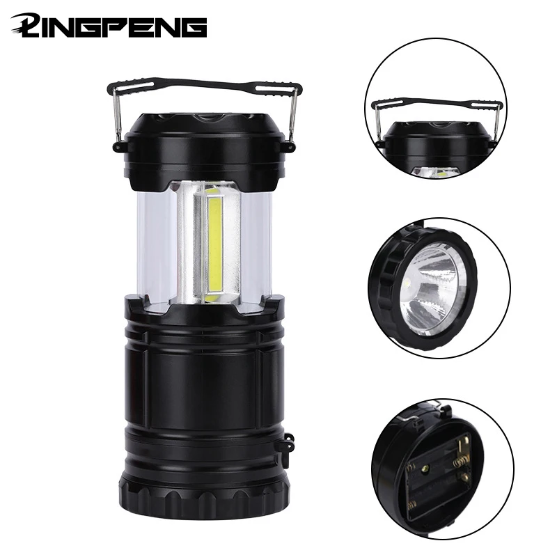 

LED Camping Lantern Portable Lanterns Survival Kit During Hurricane Storms Power Outages Emergency Collapsible Camping Lights