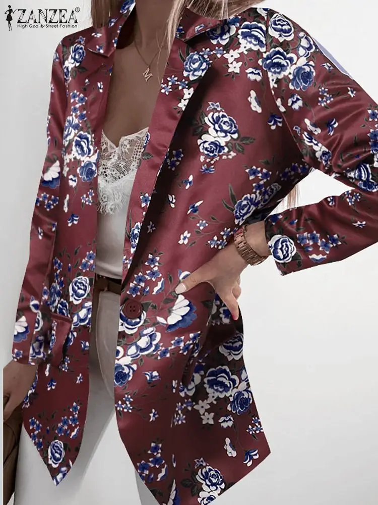 ZANZEA Office Lady Fashion Outerwear Casual Loose Commute Blazer Floral Printing Women 2023 Suit Coats Button Vintage Jackets
ZANZEA Office Lady Fashion Outerwear Casual Loose Commute Blazer Floral Printing Women 2023 Suit Coats Button Vintage Jackets