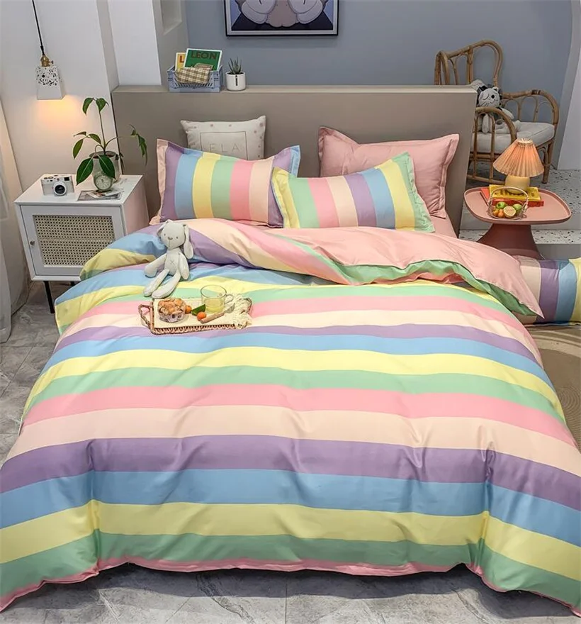 Rainbow Bedding Set Cartoon Printed Bed Linen Sheet Adult Kids Childs 4IN1 3IN1 Bedsheet with Duvet Cover Pillowcase All Season
Rainbow Bedding Set Cartoon Printed Bed Linen Sheet Adult Kids Childs 4IN1 3IN1 Bedsheet with Duvet Cover Pillowcase All Season