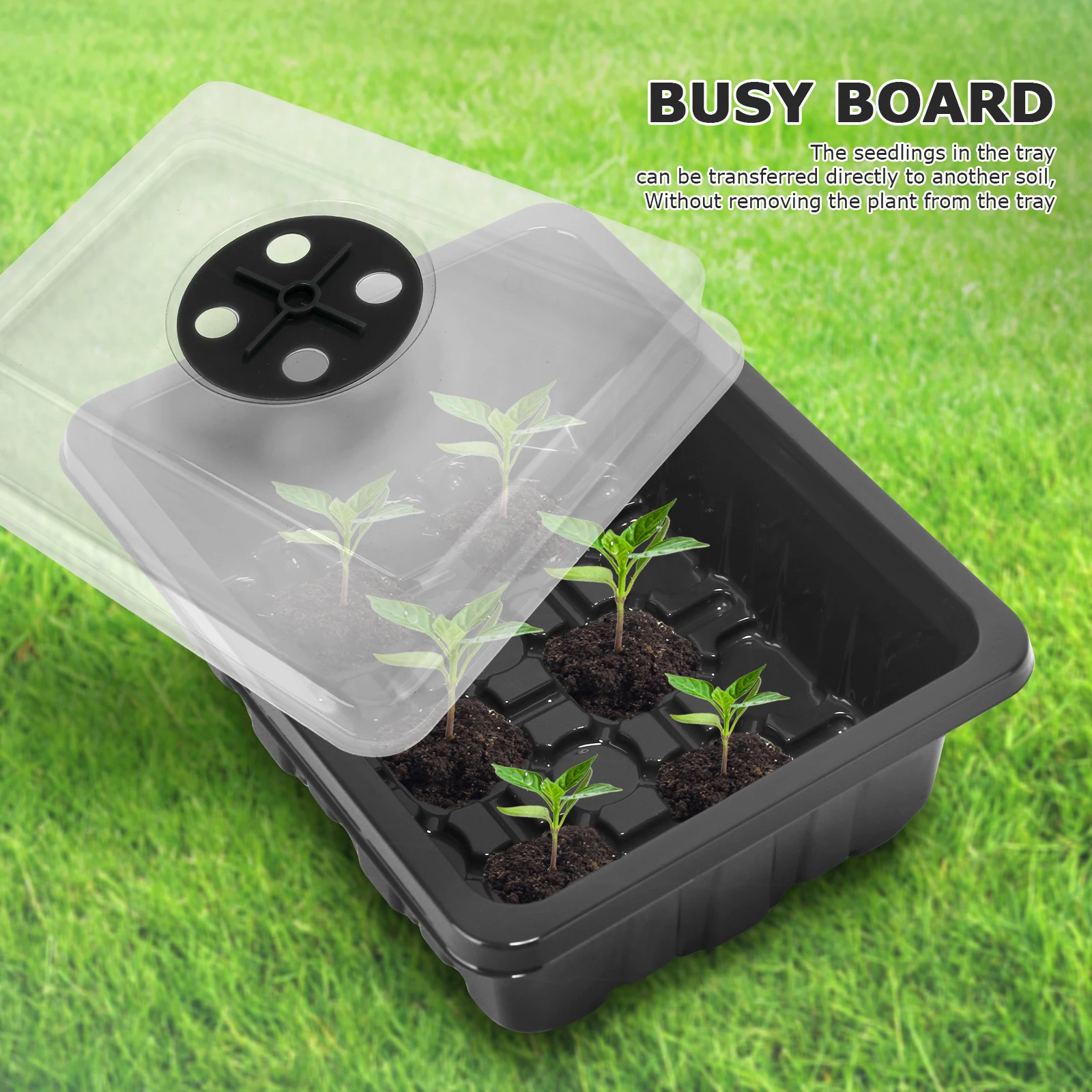 3/4/6 ячейки размножения, утолщенный саженец стартер, поднос для посадки, с прозрачной крышкой/регулируемые окна для теплиц
3/4/6 ячейки размножения, утолщенный саженец стартер, поднос для посадки, с прозрачной крышкой/регулируемые окна для теплиц