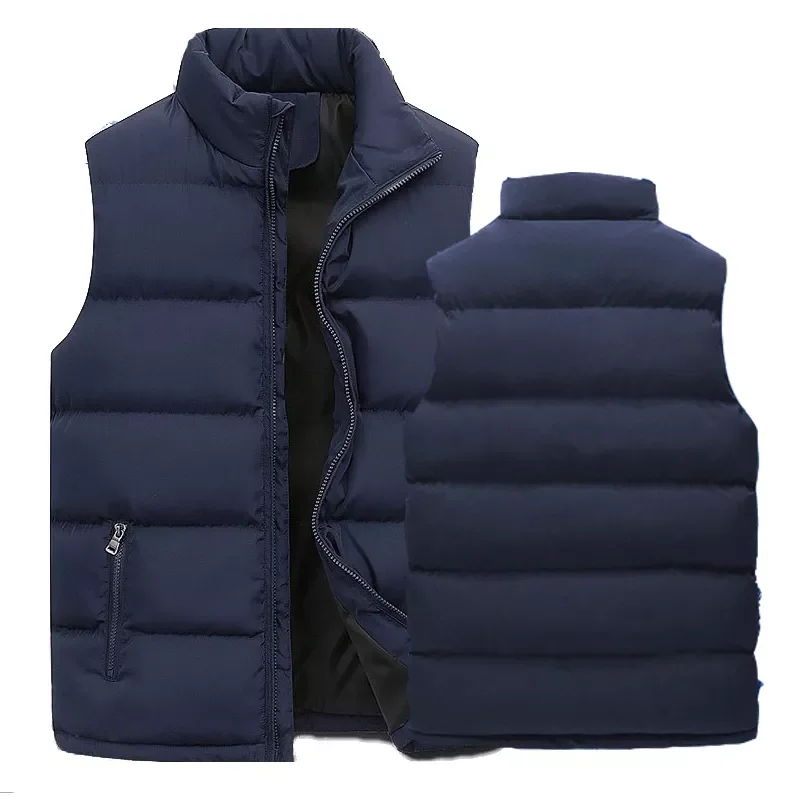 NEW IN LN Vests Men Jacket Sleeveless Zipper Down Vest Autumn Winter Warm Stand-up Jean Vest Collar Puffer Vest Men Women
NEW IN LN Vests Men Jacket Sleeveless Zipper Down Vest Autumn Winter Warm Stand-up Jean Vest Collar Puffer Vest Men Women