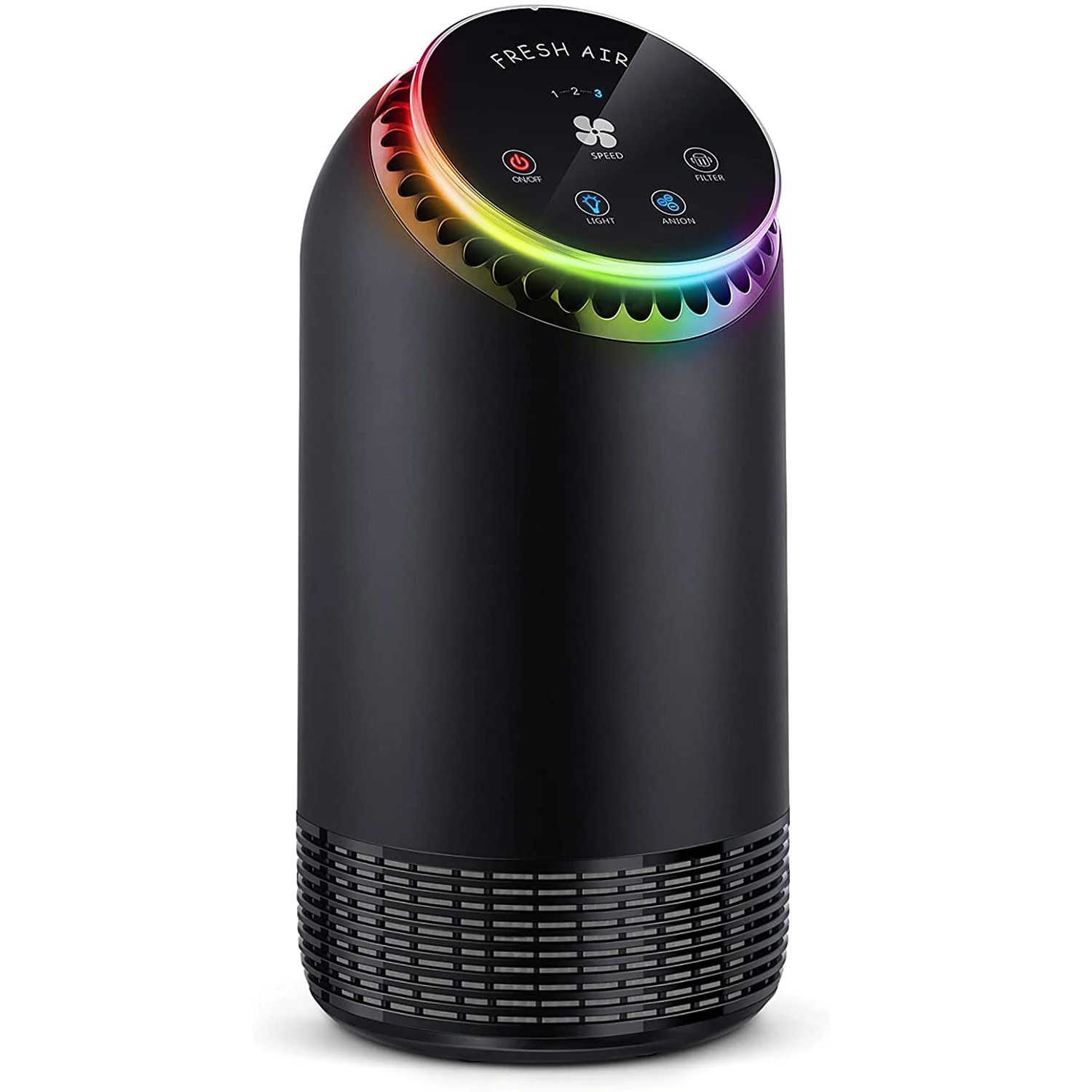 Air Purifier with Colorful Night Light, Three-Gear Wind Speed that Cleans Air Lock Set, 99.9% Effective, Ultra Quiet HEPA Filtra
Air Purifier with Colorful Night Light, Three-Gear Wind Speed that Cleans Air Lock Set, 99.9% Effective, Ultra Quiet HEPA Filtra