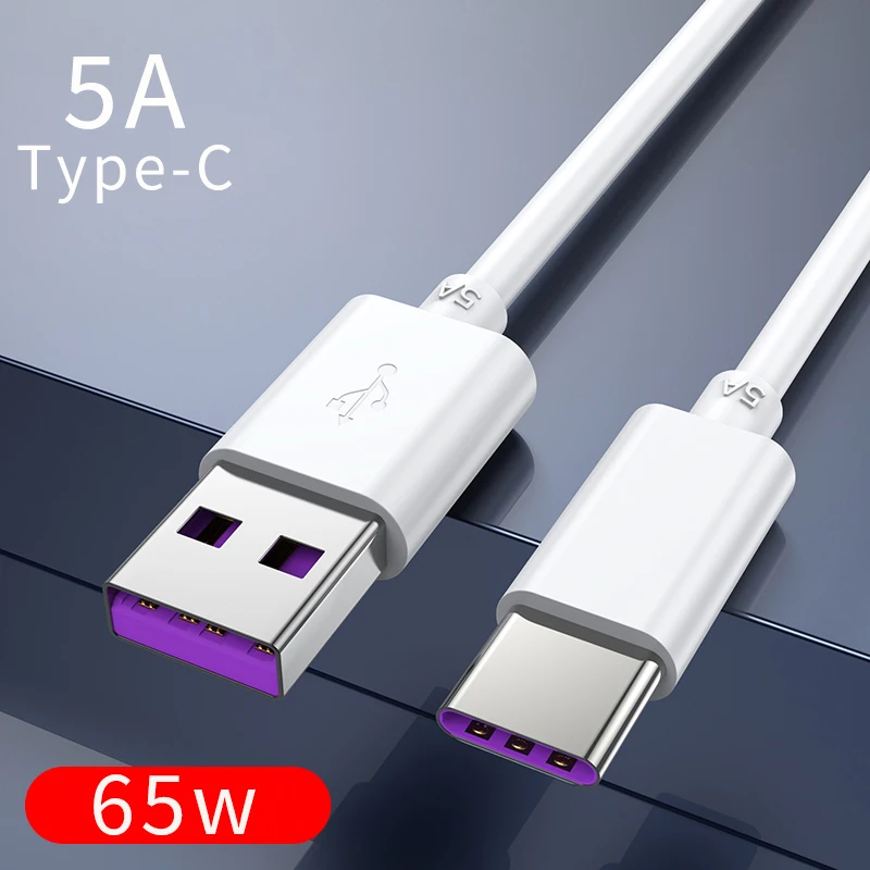 5A 2m 65W USB Type C Cable Fast Charger USB C Cable for Samsung Huawei Xiaomi Honor OPPO Realme Android Mobile Phone Accessories
5A 2m 65W USB Type C Cable Fast Charger USB C Cable for Samsung Huawei Xiaomi Honor OPPO Realme Android Mobile Phone Accessories