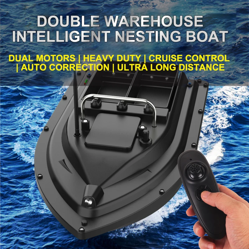 Double Warehouse Remote Control Boat 500M Bait Thrower Fishing GPS Positioning Bait Boat Fishing Fixed Point Automatic Return
Double Warehouse Remote Control Boat 500M Bait Thrower Fishing GPS Positioning Bait Boat Fishing Fixed Point Automatic Return