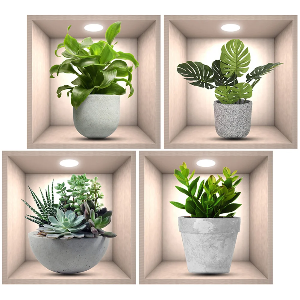 4pcs Lifelike Wall Living Room Wall Stickers Western House Decor Background Sticker
4pcs Lifelike Wall Living Room Wall Stickers Western House Decor Background Sticker