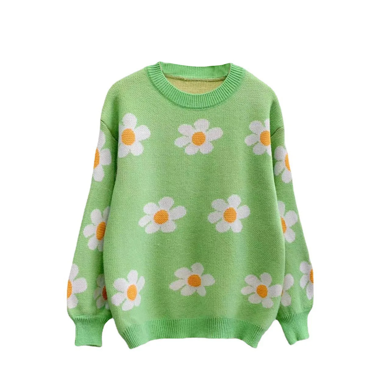 2022 Autumn and Winter New Pullover Sweater Women's Short Upper School Style Flower Knitted Jacket Loose
2022 Autumn and Winter New Pullover Sweater Women's Short Upper School Style Flower Knitted Jacket Loose