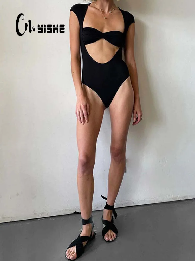 CNYISHE Sexy Overalls Women Cut Out Fashion Short Sleeve Bodysuit Rompers Women Jumpsuits Fashion Summer Square Collar Tops 2022
CNYISHE Sexy Overalls Women Cut Out Fashion Short Sleeve Bodysuit Rompers Women Jumpsuits Fashion Summer Square Collar Tops 2022
