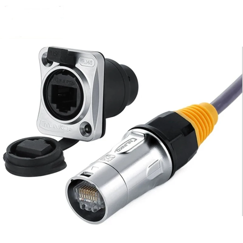 IP67 Network RJ45 Waterproof Connectors / Ethernet RJ45 Waterproof Plug + Waterproof Socket For Outdoor Ethernet
IP67 Network RJ45 Waterproof Connectors / Ethernet RJ45 Waterproof Plug + Waterproof Socket For Outdoor Ethernet