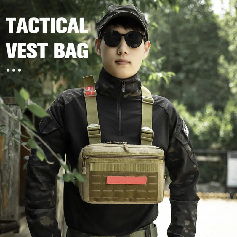 Outdoor Tactical Vest Military Bag Wargame Chest Airsoft Magazine Holster Molle System Wild Camping Tactical Vest Bag EDC X623NW
Outdoor Tactical Vest Military Bag Wargame Chest Airsoft Magazine Holster Molle System Wild Camping Tactical Vest Bag EDC X623NW