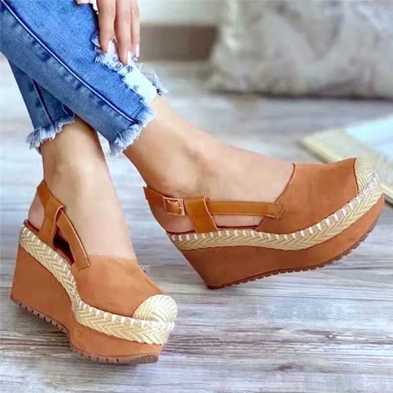 Fashion Womens Shoes 2022 Bohemian Sandals Summer Heels Espadrilles Platform Clogs Wedge Female Beige Large Size Women Sandals
Fashion Womens Shoes 2022 Bohemian Sandals Summer Heels Espadrilles Platform Clogs Wedge Female Beige Large Size Women Sandals