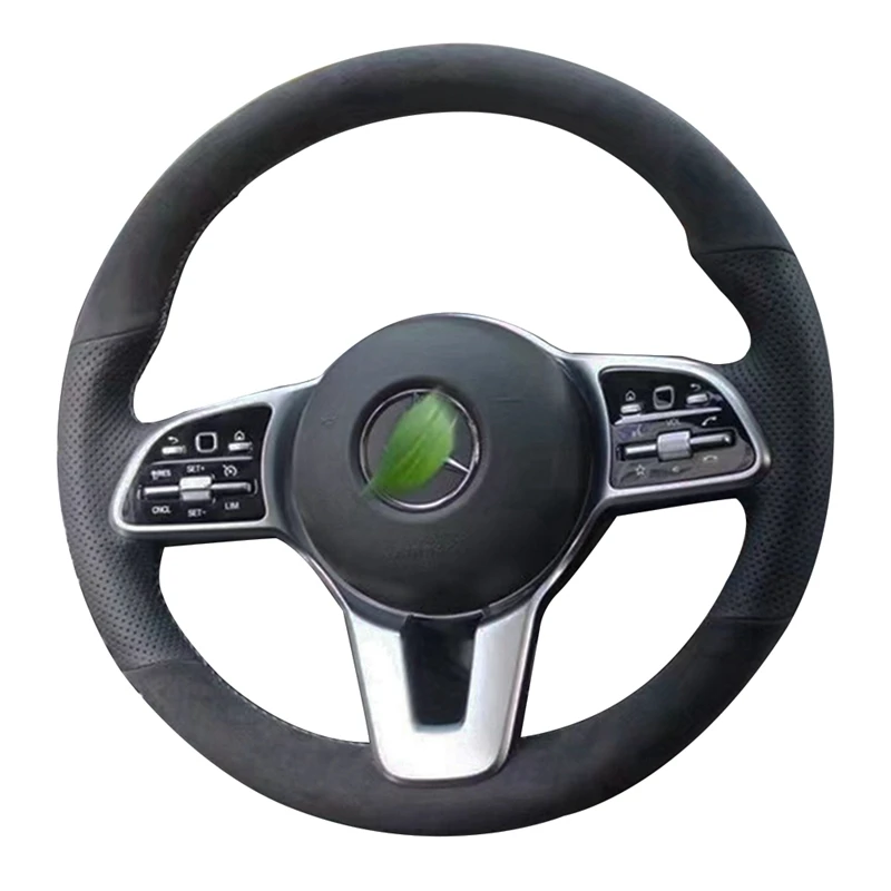 Anti-Slip Car Steering Wheel Cover Black Suede Leather For Mercedes Benz A-Class W177 B-Class W247 C-Class W205 CLS-Class
Anti-Slip Car Steering Wheel Cover Black Suede Leather For Mercedes Benz A-Class W177 B-Class W247 C-Class W205 CLS-Class