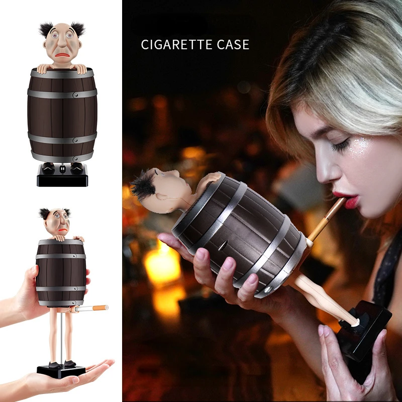 Wooden Barrel Automatic Pop-up Cigarette Case Creative Personality Spoof Toy Father Christmas Automatic Pop-up Cigarette Case
Wooden Barrel Automatic Pop-up Cigarette Case Creative Personality Spoof Toy Father Christmas Automatic Pop-up Cigarette Case