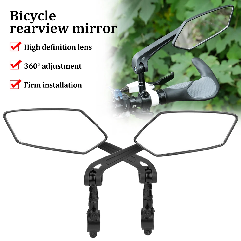 360° Adjustable Bicycle Rearview Mirror Handlebar Rear View Safety Mirror Wide Range Back Sight Reflector For Bike Motorcycle
360° Adjustable Bicycle Rearview Mirror Handlebar Rear View Safety Mirror Wide Range Back Sight Reflector For Bike Motorcycle