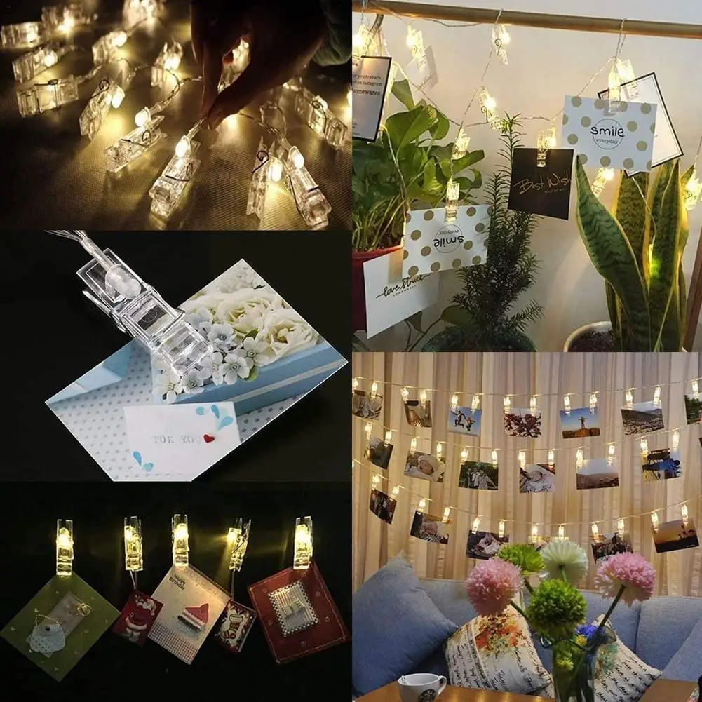 10 LED String Lights 1.5M 2 Color Photo Clip Fairy Garland Wedding Party Battery Outdoor Lights Decoration Operated Christm J8F4
10 LED String Lights 1.5M 2 Color Photo Clip Fairy Garland Wedding Party Battery Outdoor Lights Decoration Operated Christm J8F4