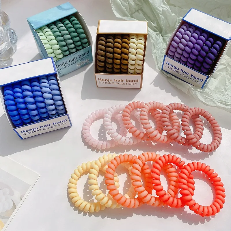 6pcs/set Women's Fashion Hair Accessories Colorful Gradient Phone Hair Ring - Simple & Stylish
6pcs/set Women's Fashion Hair Accessories Colorful Gradient Phone Hair Ring - Simple & Stylish