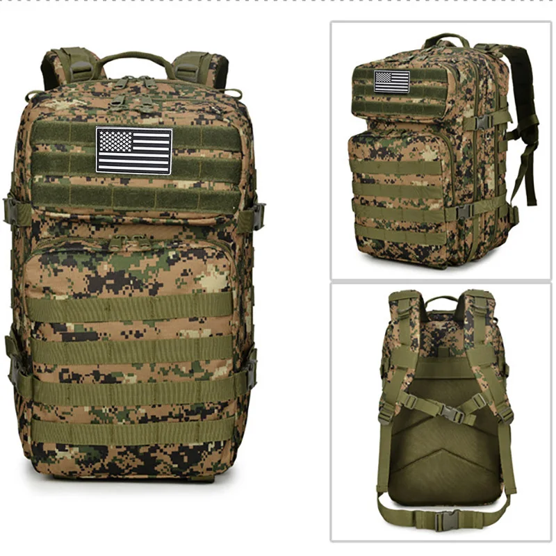 Camouflage Army Backpack Men Waterproof Bug Out Bag 48L Military Tactical Bags Assault Molle backpack Hunting Trekking Rucksack
Camouflage Army Backpack Men Waterproof Bug Out Bag 48L Military Tactical Bags Assault Molle backpack Hunting Trekking Rucksack