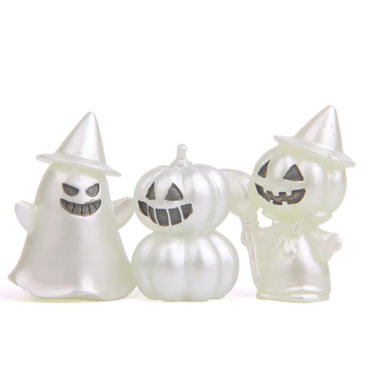 

Luminous Tree Elf Halloween Pumpkin Ghost Demon Desktop Ornaments Wild Gardening Micro-landscape Landscaping Doll Accessories