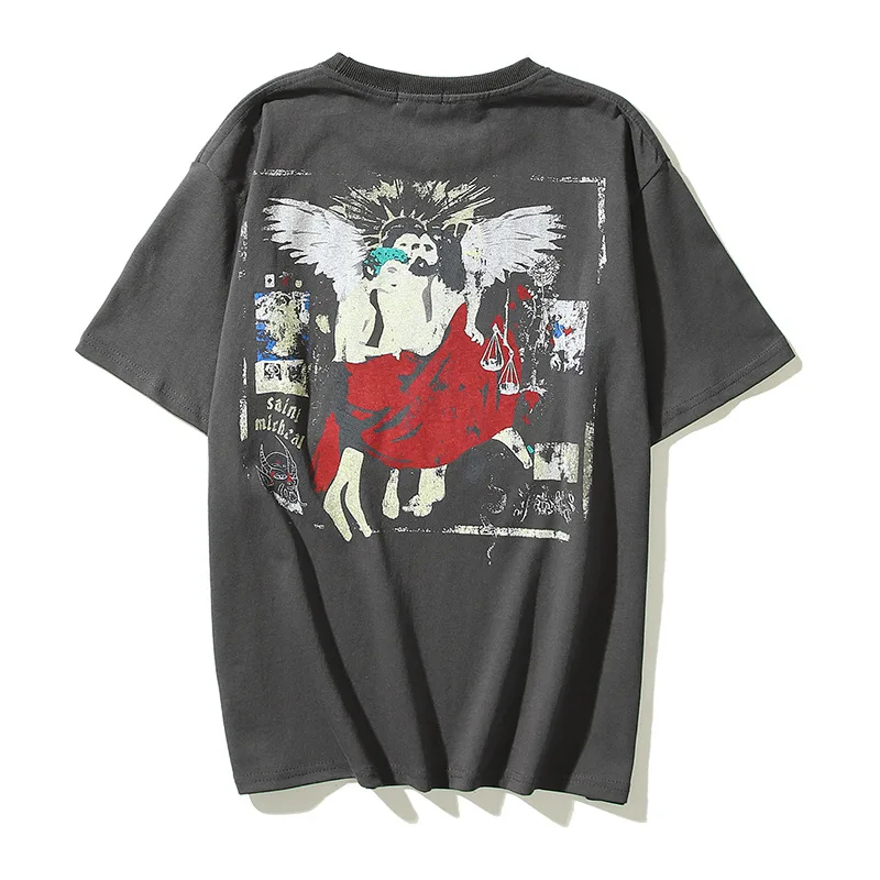 Kanye West Vinatage Graffiti Angel Print Hip Hop T-Shirts Man High Street Couple Casual Summer TShirts Retro Tops Tee Streetwear
Kanye West Vinatage Graffiti Angel Print Hip Hop T-Shirts Man High Street Couple Casual Summer TShirts Retro Tops Tee Streetwear