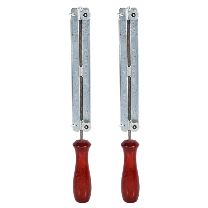 2Pcs 3/16 Inch 4.8Mm Round Flat Sharp Sharpening Sharpener Force File Files Holder Handle Kit Chainsaw Chain Tools 
2Pcs 3/16 Inch 4.8Mm Round Flat Sharp Sharpening Sharpener Force File Files Holder Handle Kit Chainsaw Chain Tools