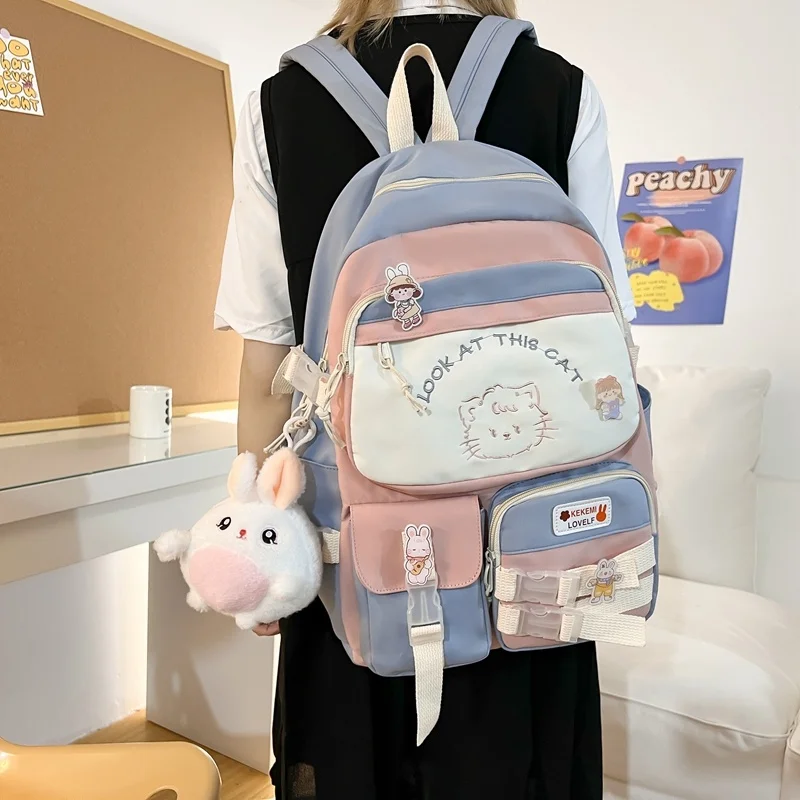 Fashion EnoPella Backpack Kawaii Women For Teenage Waterproof College Cute Black School bag Transparent Packbag Travel Mochila
Fashion EnoPella Backpack Kawaii Women For Teenage Waterproof College Cute Black School bag Transparent Packbag Travel Mochila