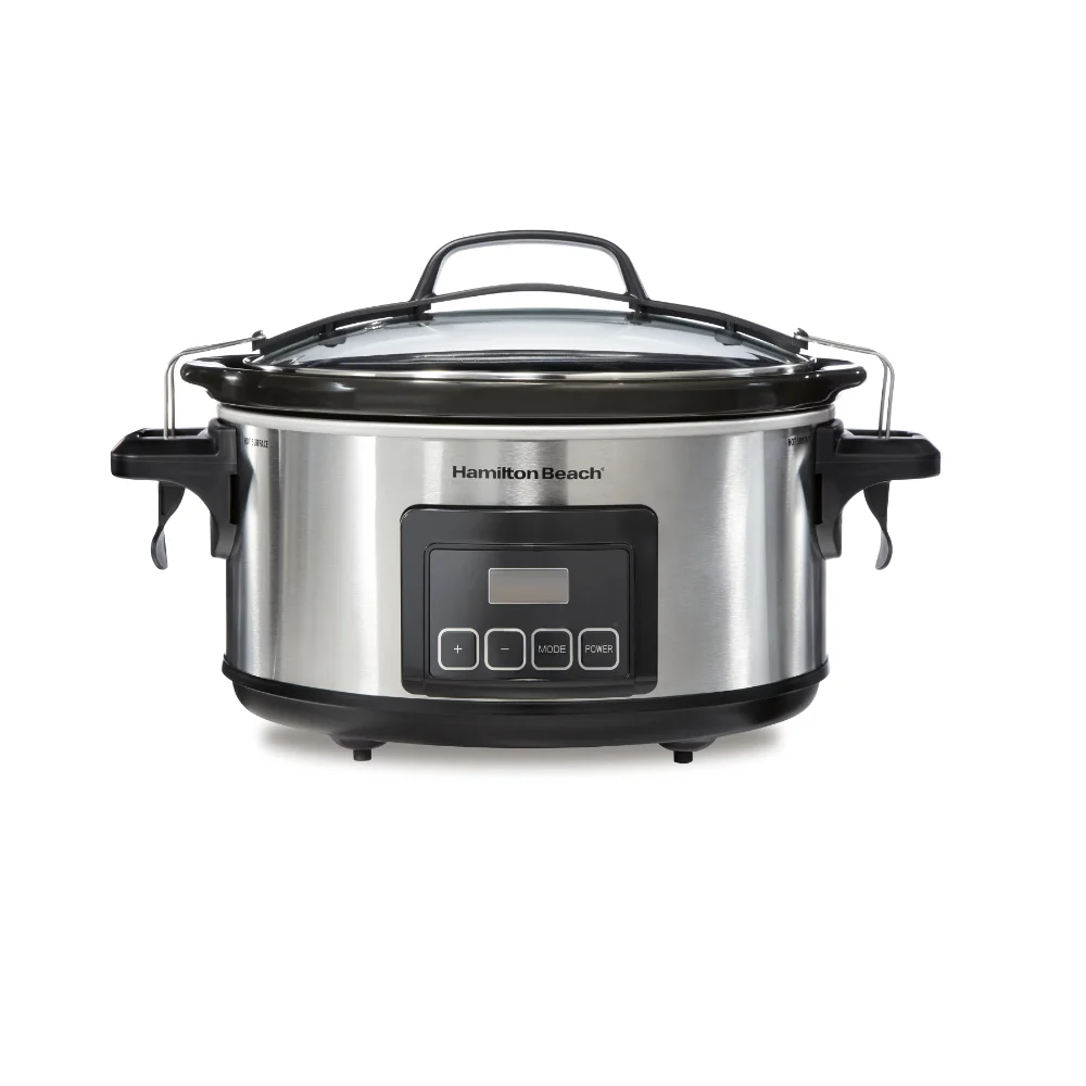 

Stay Or Go Programmable Slow Cooker, 6 Quart, Stainless Steel, 33561