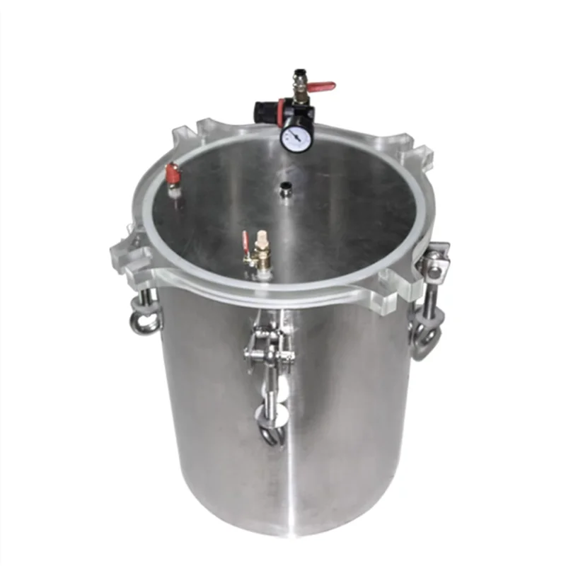 4L Stainless Steel Pressure Barrel With Transparent Acrylic Lid Dispensing Storage Bucket Pressure Adjustable Tank 8Bar
4L Stainless Steel Pressure Barrel With Transparent Acrylic Lid Dispensing Storage Bucket Pressure Adjustable Tank 8Bar