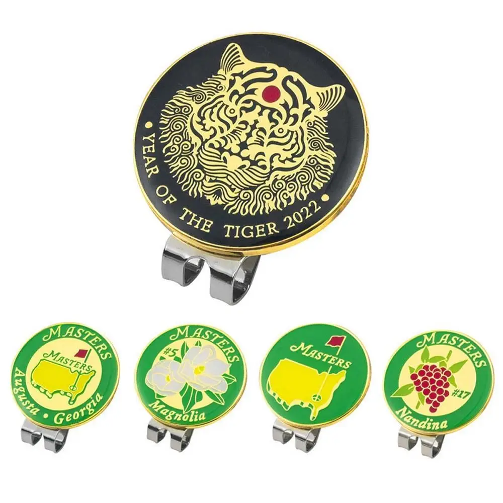 

Putting Alignment Accessories Magnetic For Golfer Golf Training Aids Golf Hat Marker Tiger Golf Hat Clip Ball Position Mark