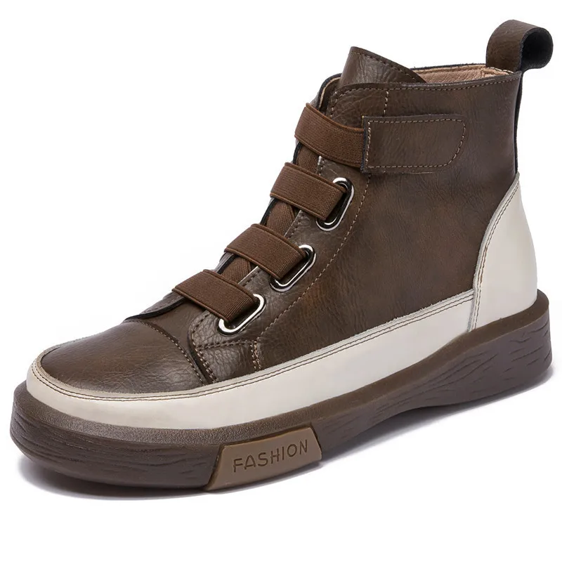 Leather Women's Boots; 2022 Autumn and Winter New British Style Fashion Short Boots Thick Sole Large Size 43 High-top Shoes
Leather Women's Boots; 2022 Autumn and Winter New British Style Fashion Short Boots Thick Sole Large Size 43 High-top Shoes