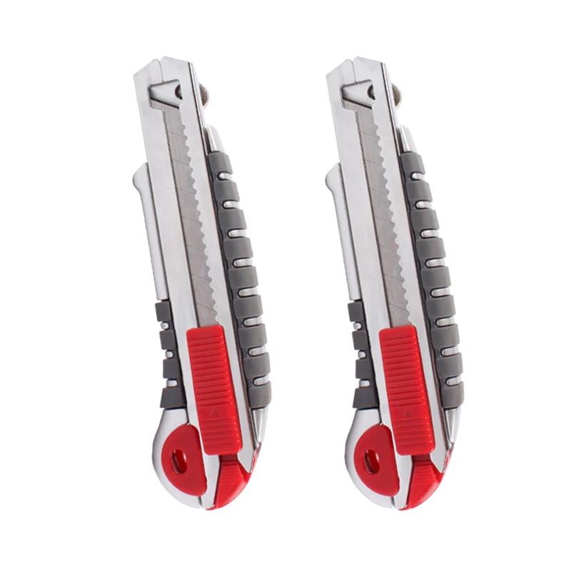 High Quality Retractable Blade Knife Pocket Utility Knife Plastic Shell SK5 Blades 18mm Sharp Cutting Tool Cutter
High Quality Retractable Blade Knife Pocket Utility Knife Plastic Shell SK5 Blades 18mm Sharp Cutting Tool Cutter