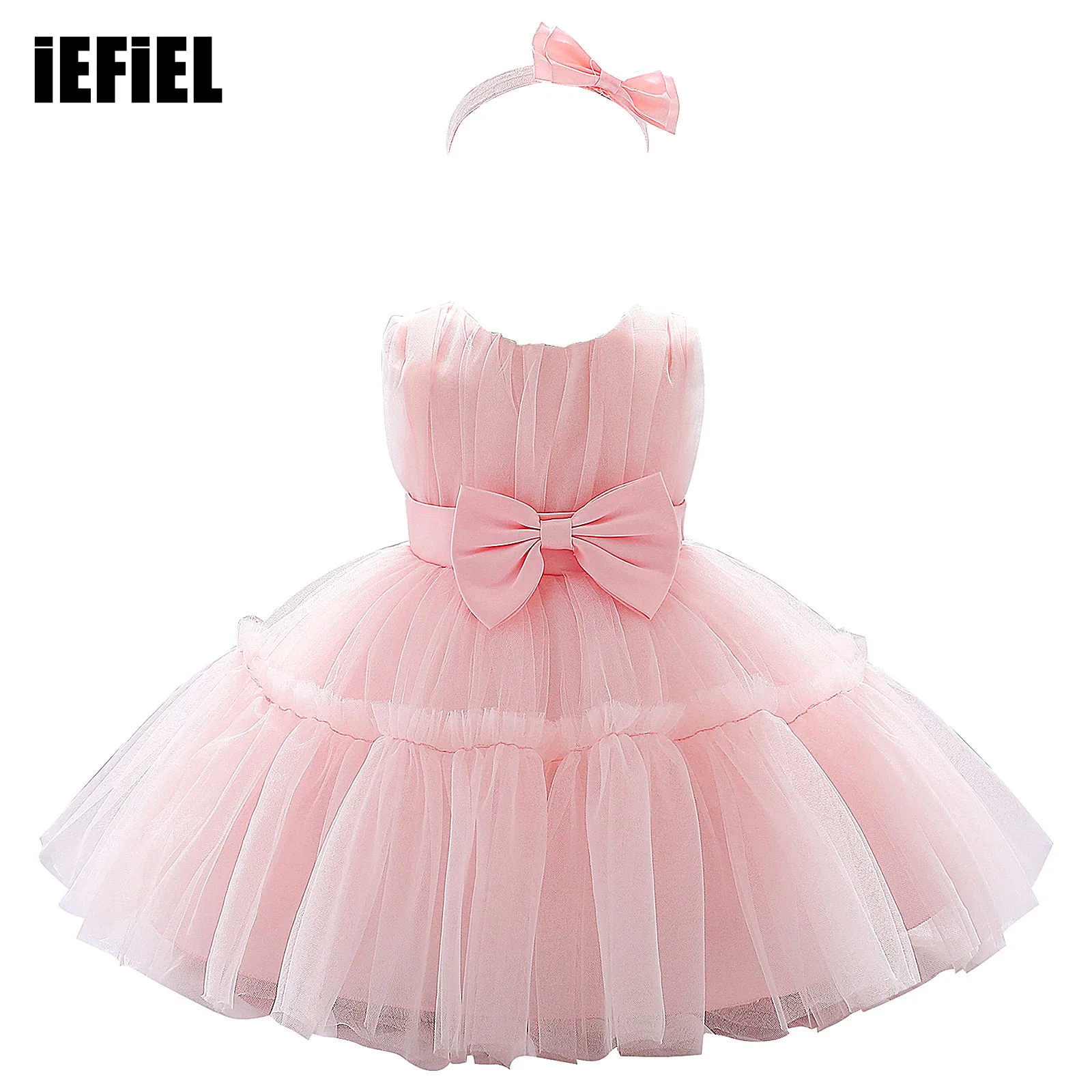 Toddler Baby Girls Dresses Sleeveless Bowknot Fluffy Tulle Tutu Dress + Headband for Wedding Birthday Party Gown Princess Dress
Toddler Baby Girls Dresses Sleeveless Bowknot Fluffy Tulle Tutu Dress + Headband for Wedding Birthday Party Gown Princess Dress