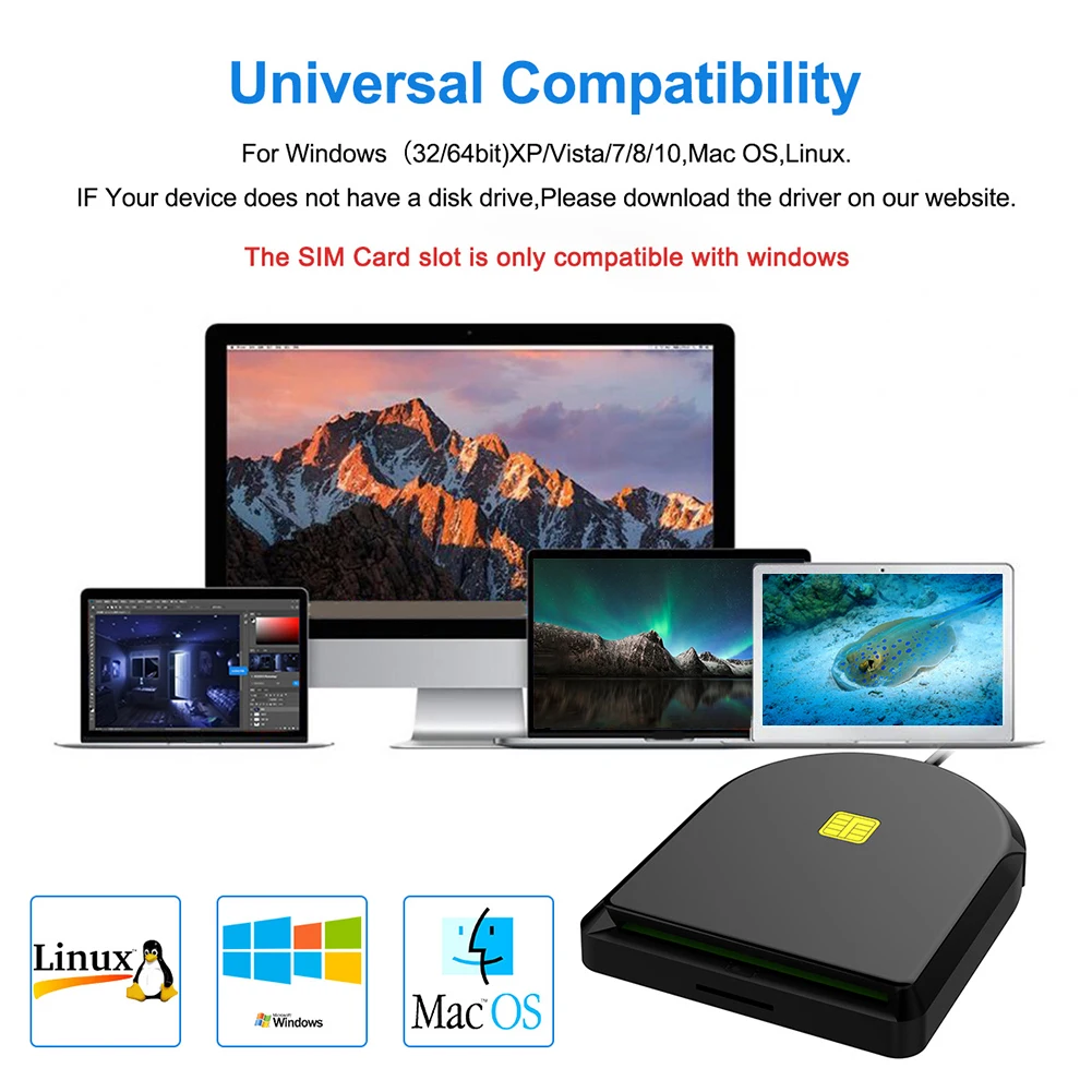 DOD CAC USB USB2.0 Multifunctional Card Reader IC CAC Card Reader for JKO NKO BOL Marinenet for Bank Post Office Chip Card
DOD CAC USB USB2.0 Multifunctional Card Reader IC CAC Card Reader for JKO NKO BOL Marinenet for Bank Post Office Chip Card