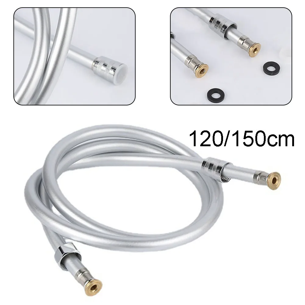 Smooth Silver Shower Hose Brass Pipe Standard Bore PVC Long Flexible 1.2M/1.5M Bathroom Shower Water Hose Extension Plumbing Pip
Smooth Silver Shower Hose Brass Pipe Standard Bore PVC Long Flexible 1.2M/1.5M Bathroom Shower Water Hose Extension Plumbing Pip