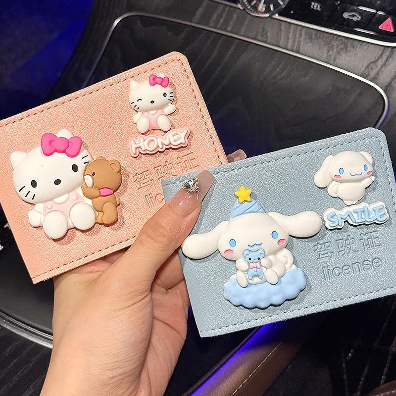Kawaii Anime Sanrio Cinnamoroll Hello Kitty Diy Car Driving License Card Bag Cute Cartoon Kuromi Pochacco Cover Lovely Toys
Kawaii Anime Sanrio Cinnamoroll Hello Kitty Diy Car Driving License Card Bag Cute Cartoon Kuromi Pochacco Cover Lovely Toys