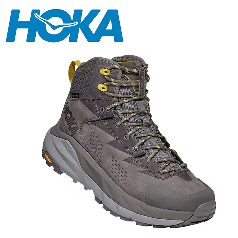 

Мужские походные ботинки HOKA, черные водоотталкивающие ботинки Kaha Mid GTX, обувь для активного отдыха, походов, бега,